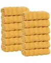 Superior Set Of 12 Zuma Zero Twist Cotton Medium Weight Washcloths