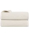 Superior Set Of 2 Amelia Medium Weight Diagonal Stripes Bath Sheets
