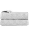 Superior Set Of 2 Amelia Medium Weight Diagonal Stripes Bath Sheets