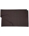 Superior Set Of 2 Cotton Lined Bath Mats In Brown