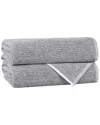 Superior Set Of 2 Amelia Medium Weight Diagonal Stripes Bath Towels