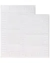 Superior Set Of 2 Inaya Striped Shag Washable Bath Rug