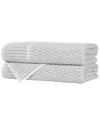 Superior Set Of 2 Juno Medium Weight Checkered Border Bath Towels