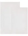 Superior Set Of 2 Large Ceton Geometric Washable Bath Rugs