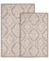 Superior Set Of 2 Medium Ceton Geometric Washable Bath Rugs