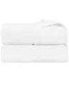 Superior Set Of 2 Lodie Cotton Plush Jacquard Solid & Two-toned Bath Sheets