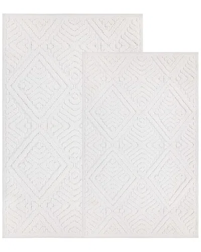 Superior Set Of 2 Medium Ceton Geometric Washable Bath Rugs