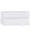 Superior Set Of 2 Mile Smart Twist Cotton Medium Weight Solid Broad Border  Bath Towels