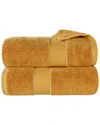 Superior Set Of 2 Niles Giza Cotton Dobby Ultra-plush Thick Soft Absorbent Bath Sheets