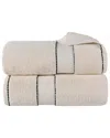 Superior Set Of 2 Niles Giza Cotton Dobby Ultra-plush Thick Soft Absorbent Bath Sheets