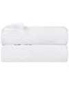 Superior Set Of 2 Venice Zero Twist Cotton Medium Weight Soft Absorbent Bath  Towels