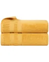 Superior Set Of 2 Venice Zero Twist Cotton Medium Weight Soft Absorbent Bath  Sheets