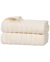 Superior Set Of 2 Zuma Zero Twist Cotton Medium Weight Soft Absorbent Bath  Sheets