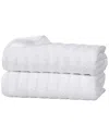 Superior Set Of 2 Zuma Zero Twist Cotton Medium Weight Soft Absorbent Bath  Sheets