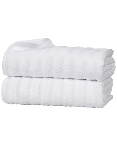 SUPERIOR SUPERIOR SET OF 2 ZUMA ZERO TWIST COTTON MEDIUM WEIGHT SOFT ABSORBENT BATH  SHEETS