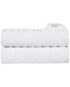 Superior Set Of 2 Zuma Zero Twist Cotton Medium Weight Soft Absorbent Bath  Towels