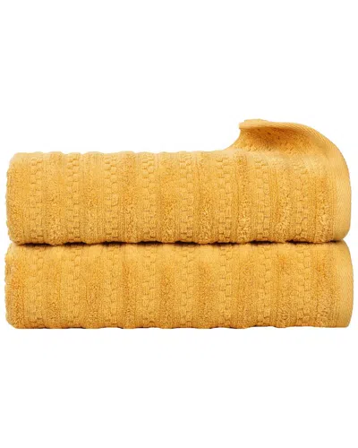 Superior Set Of 2 Zuma Zero Twist Cotton Medium Weight Soft Absorbent Bath  Towels