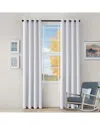 Superior Zuri Blackout Curtains With Grommet Top Header - Set Of 2 In Off White