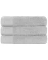 Superior Set Of 3 Rayon Eco-friendly Fluffy Soft Modern Solid Bath Towels
