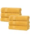 Superior Set Of 6 Belmont Zero Twist Cotton Medium Weight Absorbent Hand  Towels