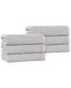 Superior Set Of 6 Destin Medium Weight Solid Ribbed Hand Towels