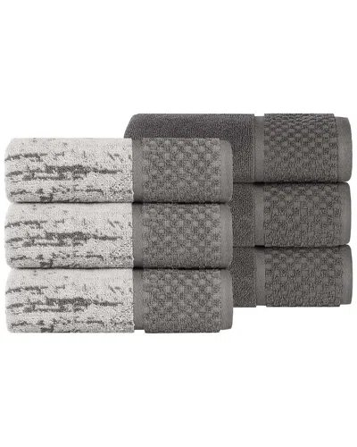 Superior Lodi Cotton 6pc Hand Towel Set In Gray