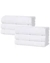 Superior Set Of 6 Milo Smart Twist Cotton Medium Weight Solid Hand Towels