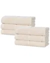 Superior Set Of 6 Milo Smart Twist Cotton Medium Weight Solid Hand Towels