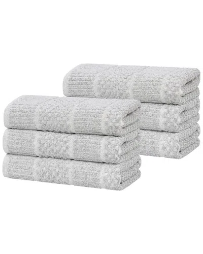 Superior Set Of 6 Naples Medium Weight Solid Hand Towels