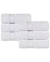 Superior Set Of 6 Niles Giza Cotton Dobby Ultra-plush Thick Soft Absorbent Hand Towels