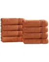 Superior Set Of 8 Heritage Egyptian Cotton Highly Absorbent Solid Ultra Soft  Hand Towels