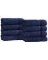 Superior Set Of 8 Heritage Egyptian Cotton Highly Absorbent Solid Ultra Soft  Hand Towels