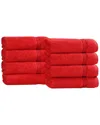 Superior Set Of 8 Heritage Egyptian Cotton Highly Absorbent Solid Ultra Soft  Hand Towels