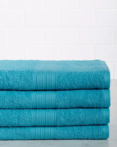 SUPERIOR SUPERIOR SET OF FOUR ECO-FRIENDLY BATH COTTON TOWELS