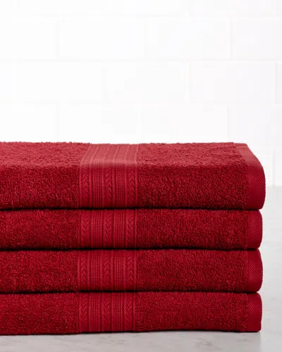 SUPERIOR SUPERIOR SET OF FOUR ECO-FRIENDLY BATH COTTON TOWELS