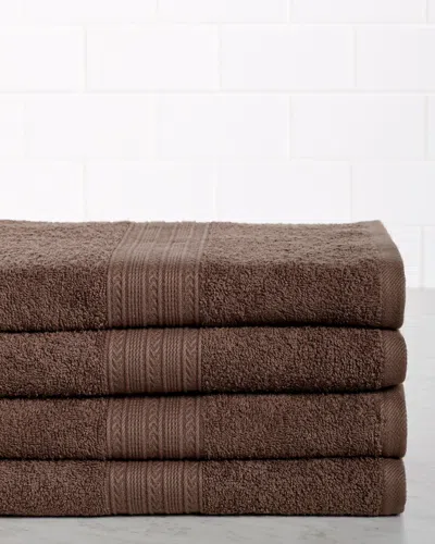 Superior Set Of Four Eco-friendly Bath Cotton Towels
