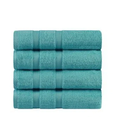 Superior Smart Dry Zero Twist Cotton Bath Towel Collection In Crimson