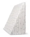 Superior Soft Theraputic Cozy Memory Foam Wedge Pillow With Removable Cover In White