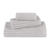 Superior Soho Collection | 3-pc. Quick Dry Solid Bath Towel Set In Silver