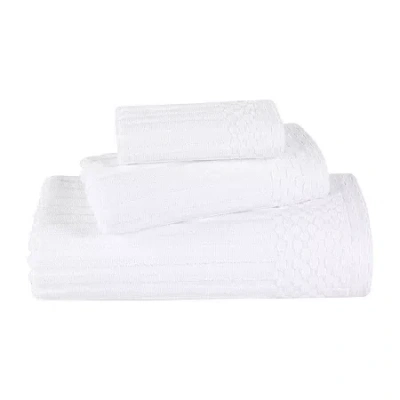 Superior Soho Collection | 3-pc. Quick Dry Solid Bath Towel Set In White