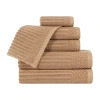 Superior Soho Collection | 6-pc. Quick Dry Solid Bath Towel Set In Sand