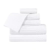Superior Soho Collection | 6-pc. Quick Dry Solid Bath Towel Set In White