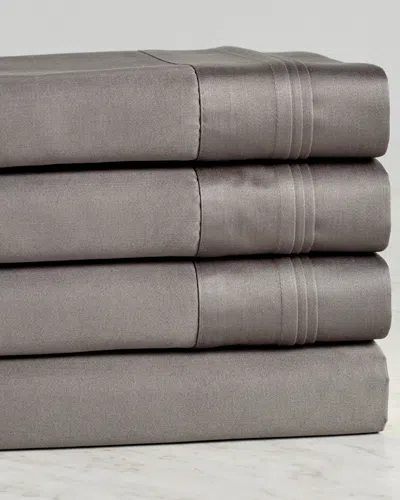 Superior Solid 1000 Thread Count Egyptian Cotton Deep Pocket Sheet Set In Gray