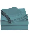 Superior Solid 1000 Thread Count Egyptian Cotton Deep Pocket Sheet Set In Blue