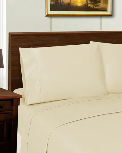 Superior Solid 1000 Thread Count Lyocell Blend Tencel-blend Wrinkle-resistant Sheet Set In Neutral