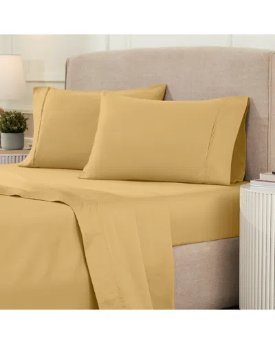 Superior Solid 1200 Thread Count Egyptian Cotton Deep Pocket Sheet Set In Brown