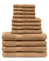 Superior Solid 12pc Absorbent Towel Set
