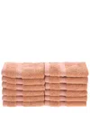 Superior Solid 12pc Face Bamboo Towel Set
