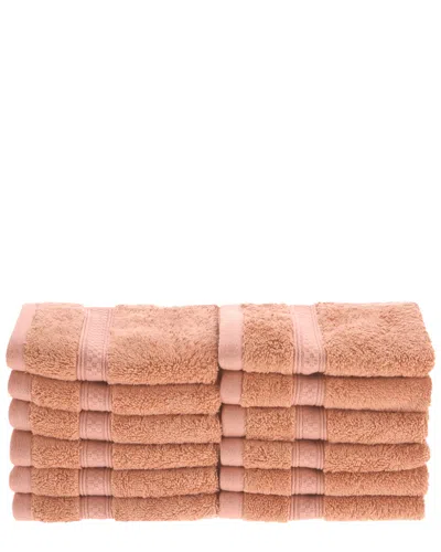 Superior Solid 12pc Face Bamboo Towel Set