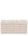 Superior Solid 12pc Face Towel Set